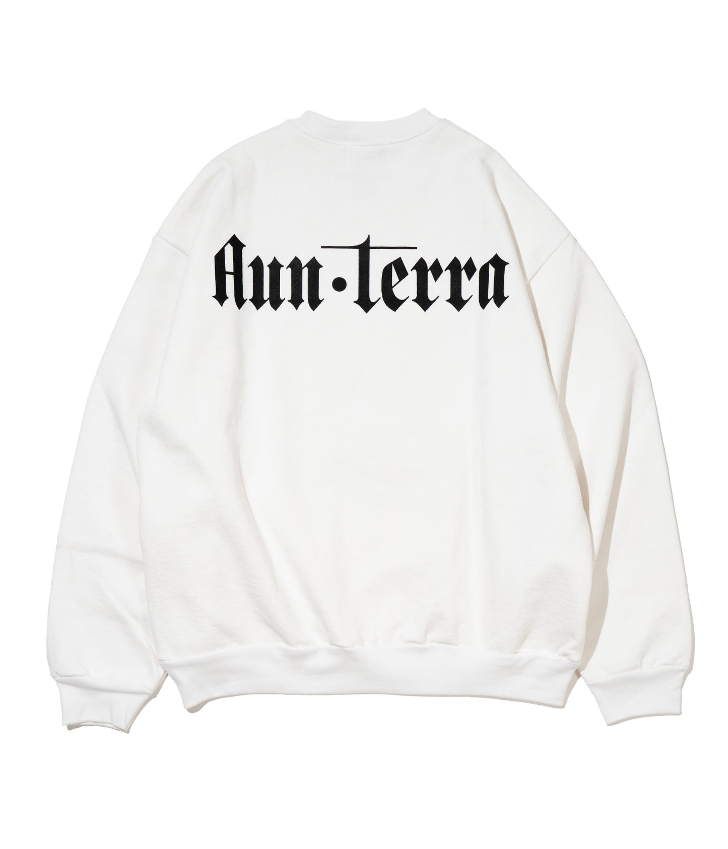 AUN・TERRA. IN LINE CIRCLE CREWNECK SWEAT WHITE