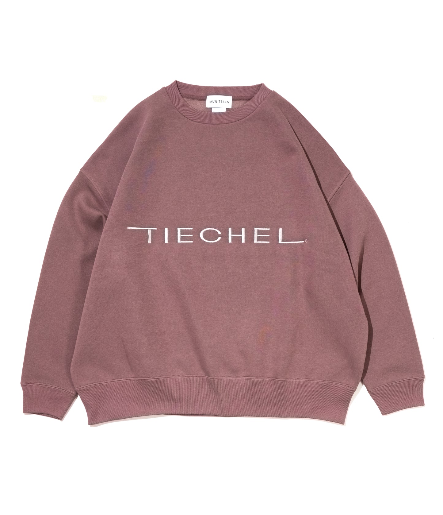 AUN・TERRA X TIECHEL 10oz BIG CREWNECK SWEAT MAROON