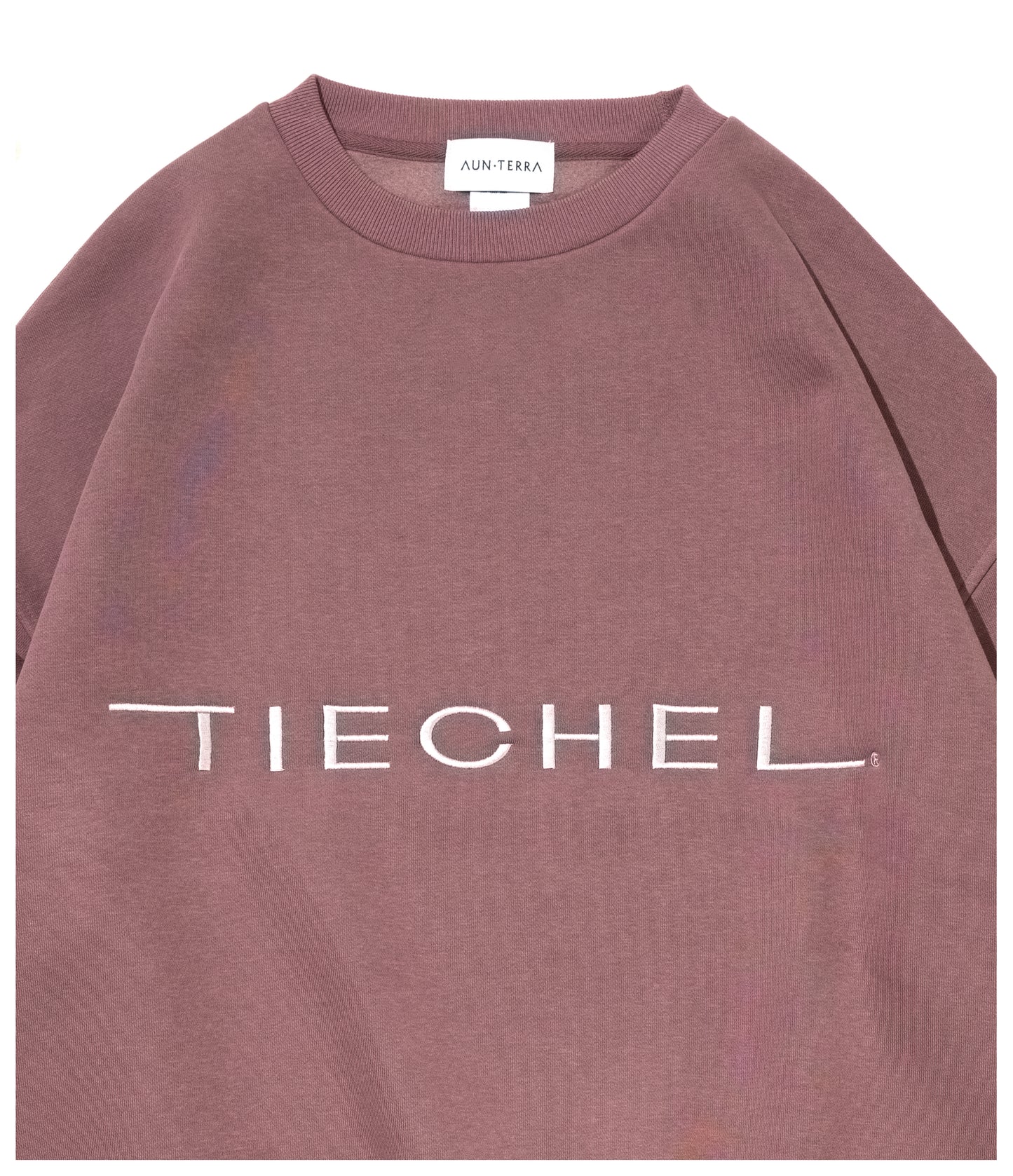AUN・TERRA X TIECHEL 10oz BIG CREWNECK SWEAT MAROON