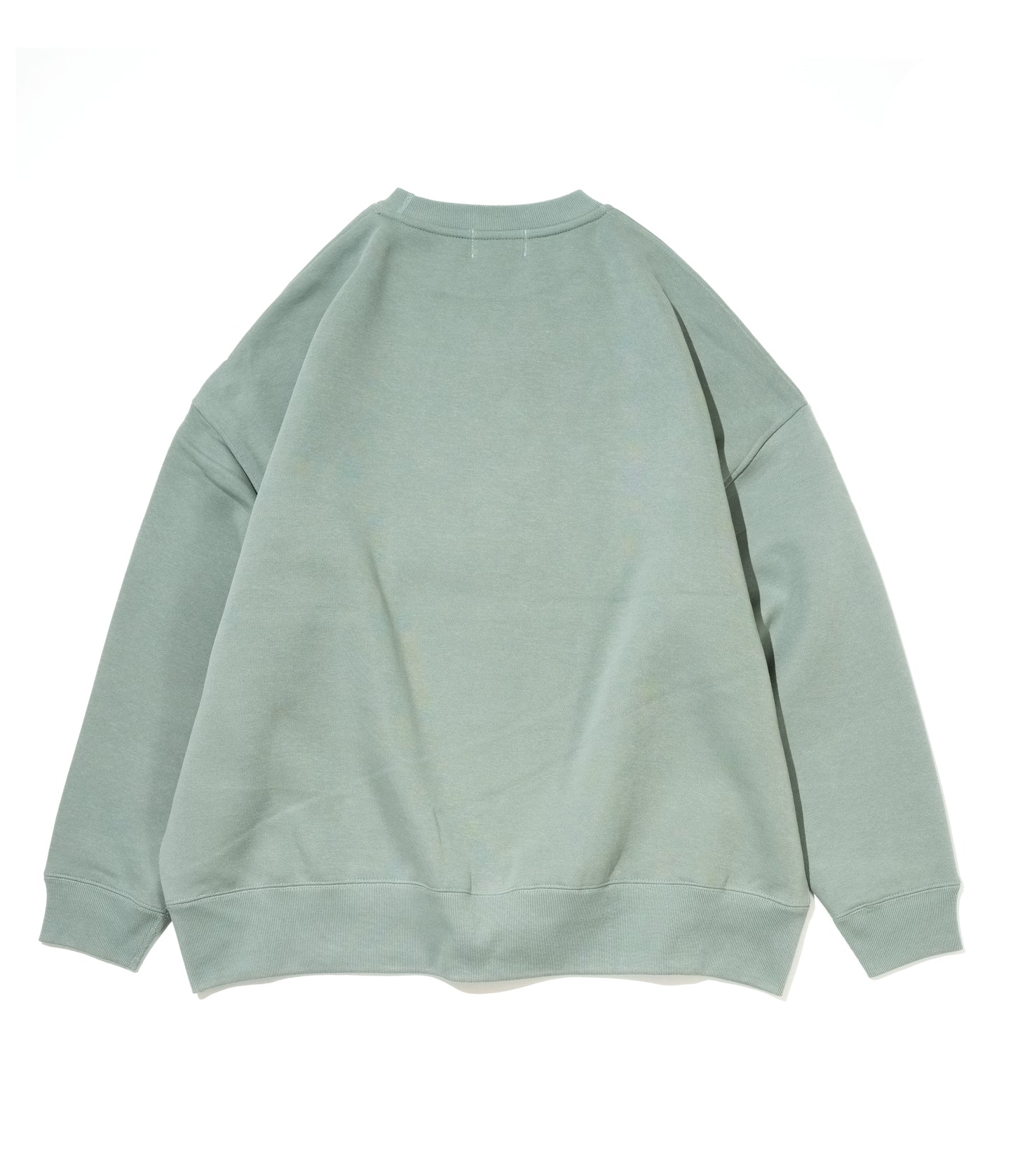 AUN・TERRA X TIECHEL 10oz BIG CREWNECK SWEAT SMOKY GREEN