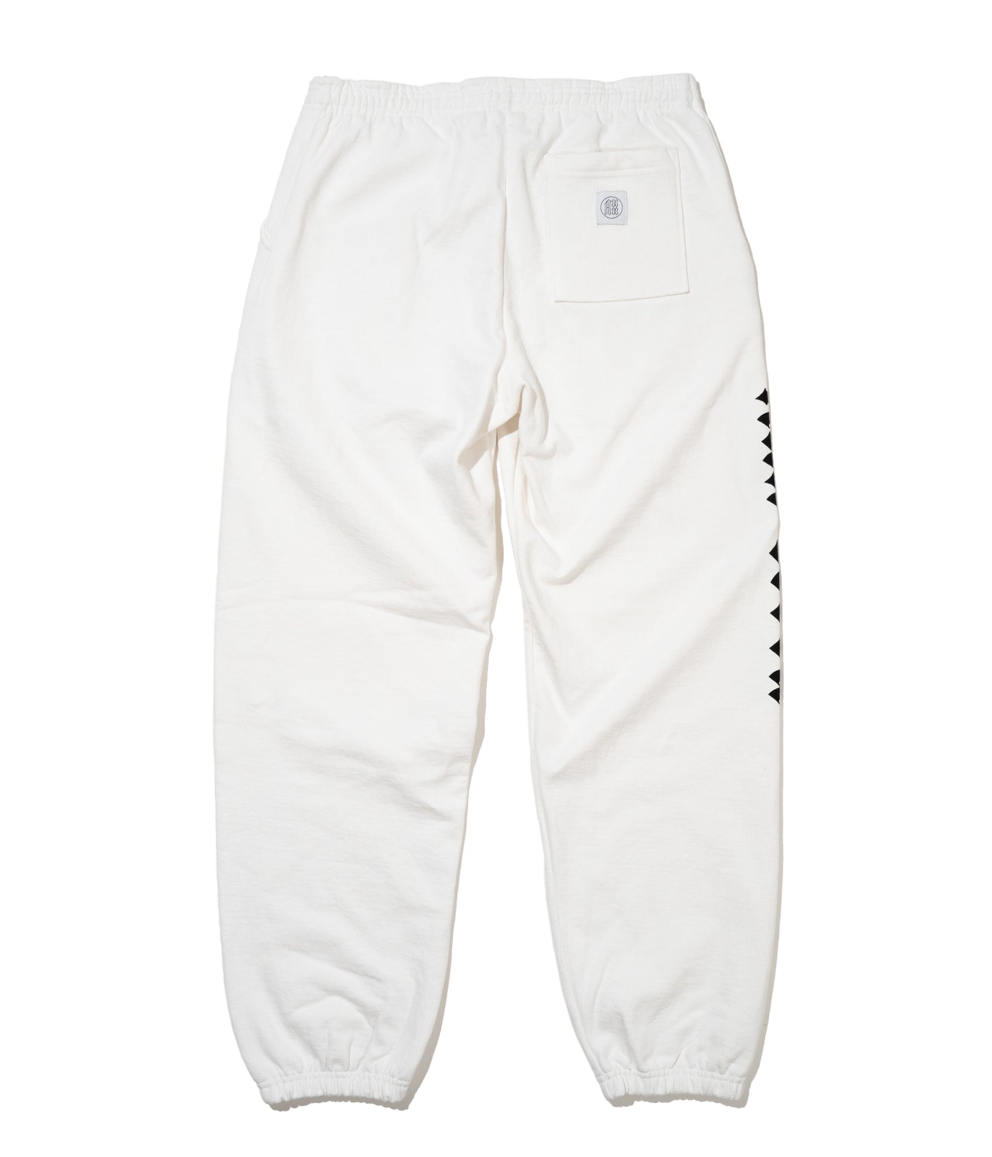 AUN・TERRA. IN LINE SANSKRIT SWEAT PANTS WHITE