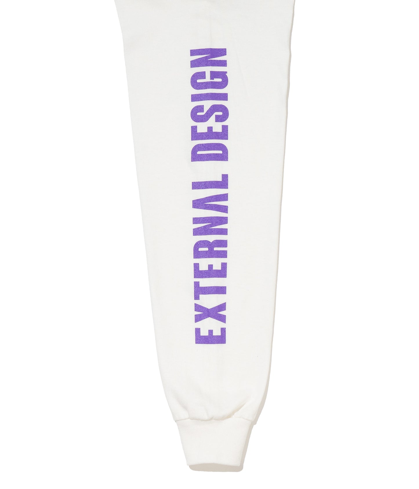 AUN・TERRA X EXTERNAL DESIGN X FJ ALTERNATIVE Long-sleeved T-shirt. WHITE