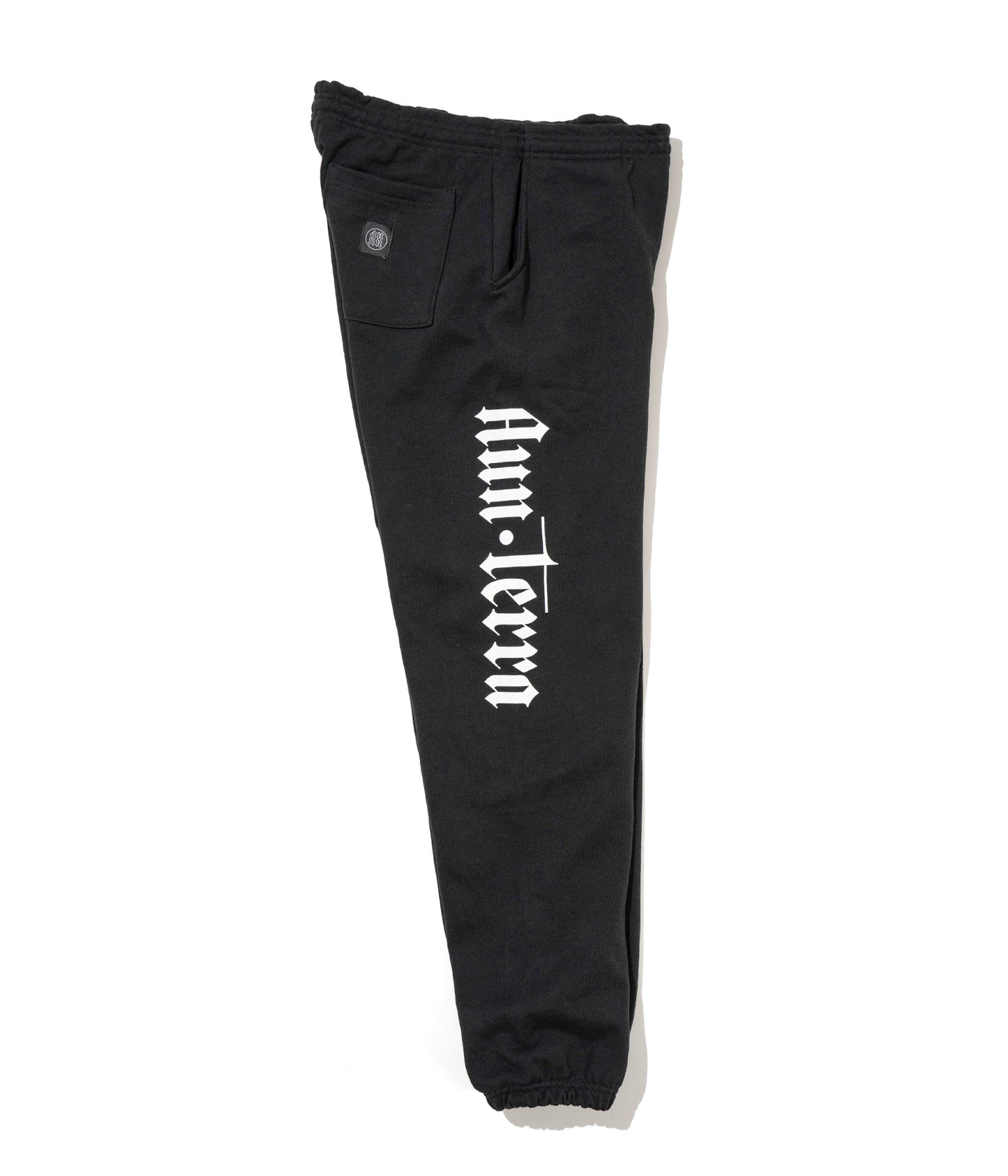 AUN・TERRA. IN LINE SANSKRIT SWEAT PANTS BLACK