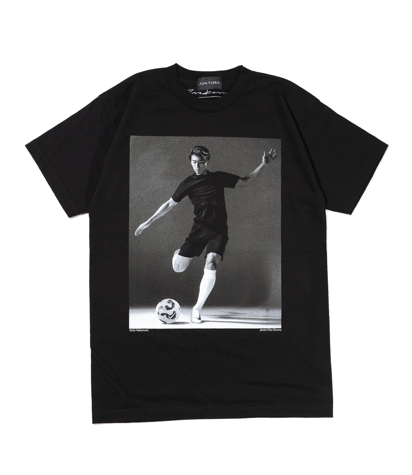 AUN•TERRA Ｘ HIRO KIMURA Ｘ KEITO NAKAMURA T-shirt.BLACK