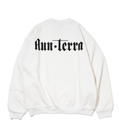 AUN・TERRA. IN LINE  CIRCLE CREWNECK SWEAT WHITE