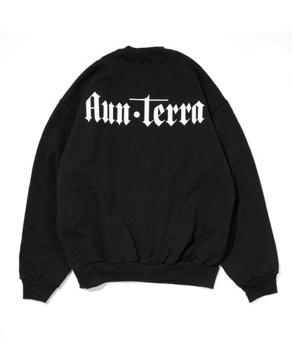 AUN・TERRA. IN LINE  CIRCLE CREWNECK SWEAT BLACK