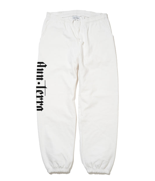 AUN・TERRA. IN LINE  SANSKRIT SWEAT PANTS WHITE