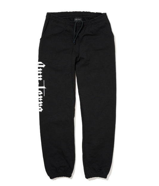 AUN・TERRA. IN LINE  SANSKRIT SWEAT PANTS BLACK